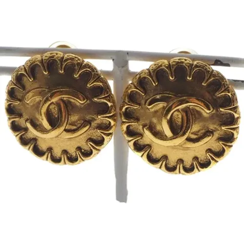 Pre-owned Jewellery, female, , Size: ONE SIZE Pre-owned Metal earrings - Chanel Vintage - Modalova