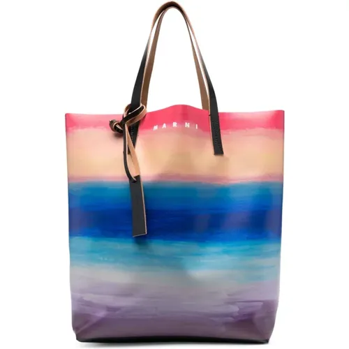 Colorful Logo Tote Bag , female, Sizes: ONE SIZE - Marni - Modalova