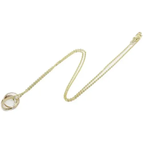 Pre-owned Gold necklaces , female, Sizes: ONE SIZE - Cartier Vintage - Modalova