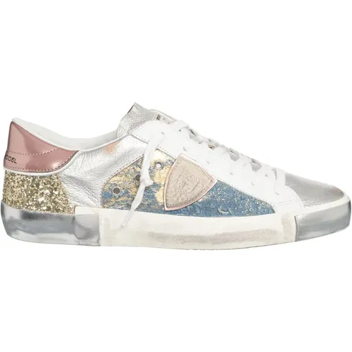 Multicolour Low Top Sneakers , female, Sizes: 6 UK, 3 UK, 4 UK, 5 UK, 7 UK - Philippe Model - Modalova