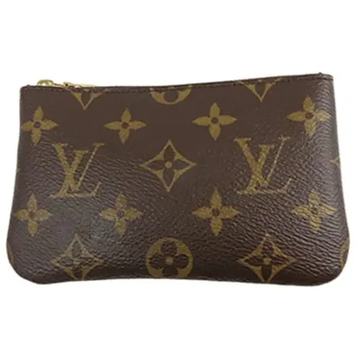 Pre-owned Bags, female, , Size: ONE SIZE Pre-owned Canvas Key Holder - Louis Vuitton Vintage - Modalova