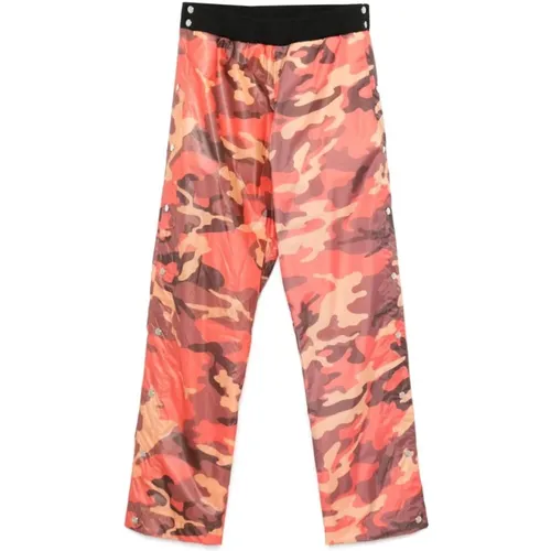 Straight Trousers, male, , Size: XL Camouflage Ripstop Elasticated Waistband Pants - Gallery Dept. - Modalova