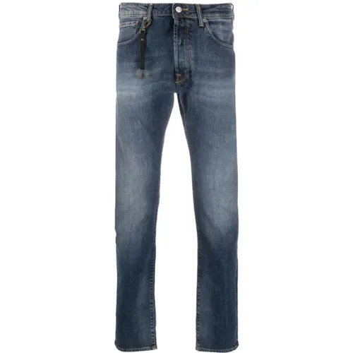 Slim-fit Blaue Jeans , Herren, Größe: W31 - Incotex - Modalova