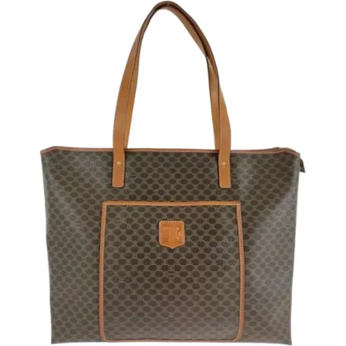 Pre-owned Tote Bags, female, , Size: ONE SIZE Pre-owned Canvas handbags - Celine Vintage - Modalova