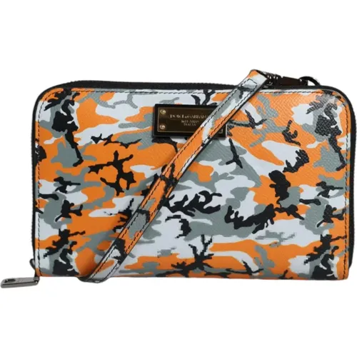 Camouflage Leder Crossbody Tasche - Dolce & Gabbana - Modalova