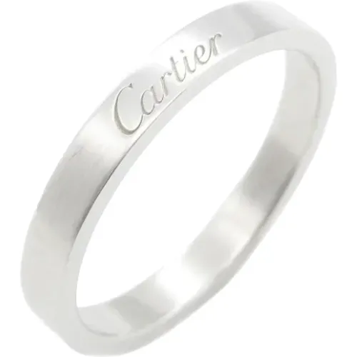 Pre-owned Silver rings , female, Sizes: ONE SIZE - Cartier Vintage - Modalova