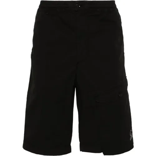 Schwarze Shorts für Männer , Herren, Größe: L - C.P. Company - Modalova