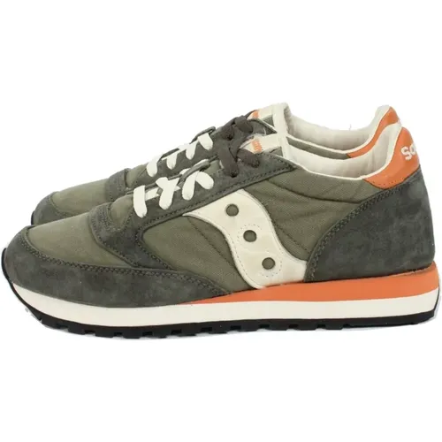 Sneakers, male, , Size: 11 1/2 US Grey/Navy Jazz Original Sneakers - Saucony - Modalova