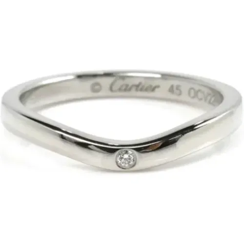 Pre-owned Jewellery, female, , Size: ONE SIZE Pre-owned Platinum rings - Cartier Vintage - Modalova