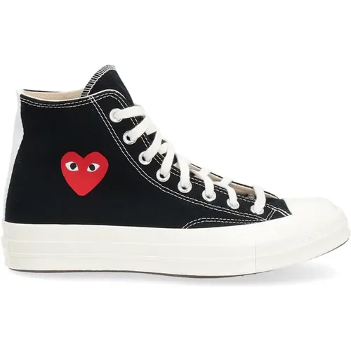 Sneakers, male, , Size: 11 US Red Heart High Top Sneakers - Comme des Garçons Play - Modalova