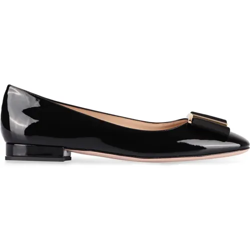 Patent Leather Ballet Flats with Bow , female, Sizes: 7 UK, 3 UK, 5 UK, 6 UK - Tom Ford - Modalova