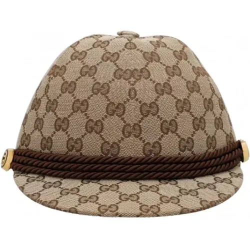 Pre-owned Accessories, female, , Size: ONE SIZE Pre-owned Canvas hats - Gucci Vintage - Modalova