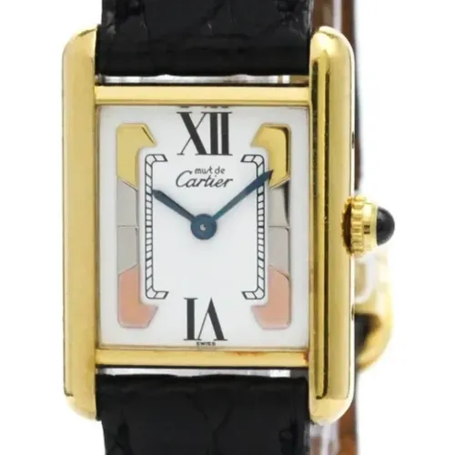 Pre-owned Watches, female, , Size: ONE SIZE Pre-owned Yellow Gold watches - Cartier Vintage - Modalova