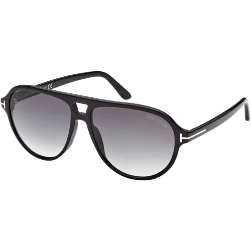 Sunglasses, male, , Size: 59 MM Shaded Sunglasses Jeffrey FT 0932 - Tom Ford - Modalova