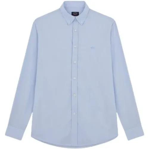 Casual Shirts, male, , Size: 6XL Cotton Poplin Shirt - PAUL & SHARK - Modalova
