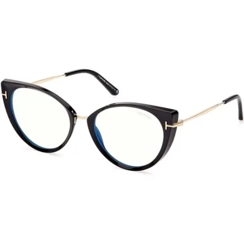 Schwarze Glänzende Rahmenbrille - Tom Ford - Modalova