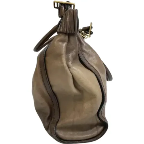 Pre-owned Bucket Bags, female, , Size: ONE SIZE Pre-owned Leather shoulder-bags - Burberry Vintage - Modalova