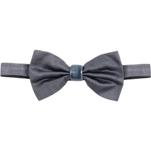 Bowties, male, , Size: ONE SIZE Silk Bow Tie with Ceramic Knot - Corsinelabedoli - Modalova