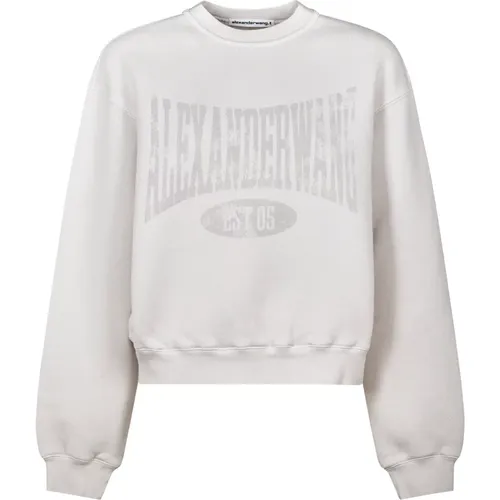 Sweatshirts, female, , Size: M Graphic Crewneck Sweater - alexander wang - Modalova