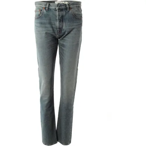 Slim Fit Jeans mit Nieten - Blau - Valentino - Modalova