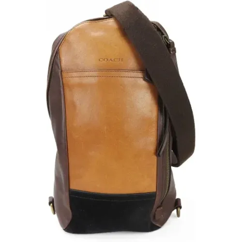 Pre-owned Cross Body Bags, male, , Size: ONE SIZE Pre-owned Leather shoulder-bags - Coach Pre-owned - Modalova