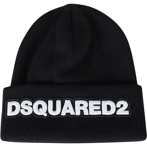 Beanies, male, , Size: ONE SIZE Beanie Hat Accessories Men - Dsquared2 - Modalova