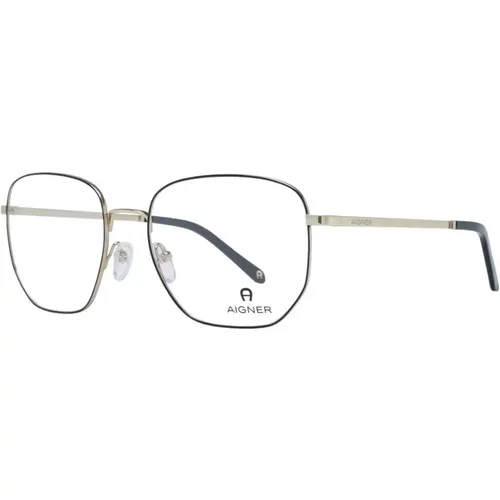 Glasses, unisex, , Size: ONE SIZE Black Titanium Rectangle Optical Frames - aigner - Modalova