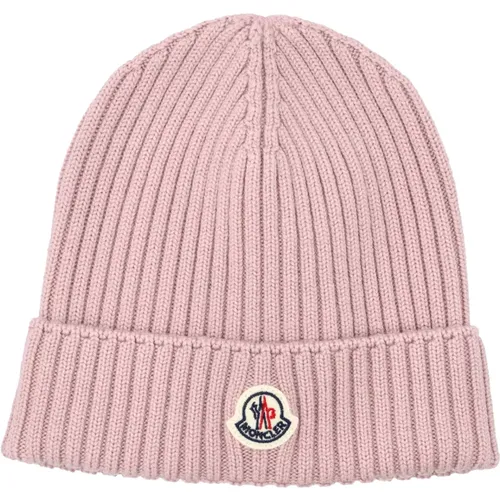 Rosa Tricot Hut Mädchen Accessoires - Moncler - Modalova