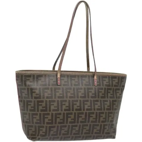 Pre-owned Tote Bags, female, , Size: ONE SIZE Pre-owned Canvas handbags - Fendi Vintage - Modalova