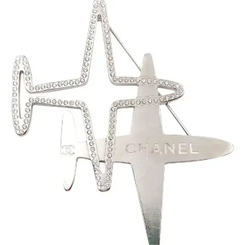 Pre-owned Silver brooches , female, Sizes: ONE SIZE - Chanel Vintage - Modalova