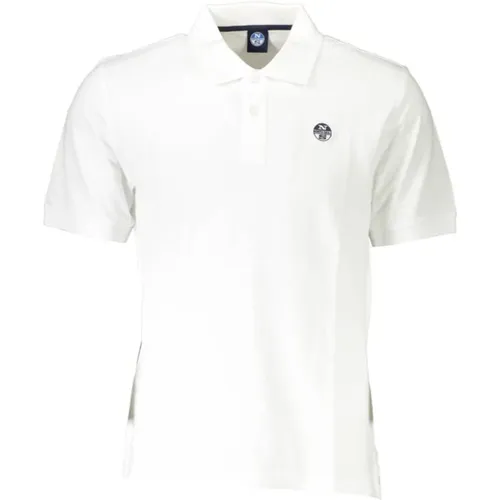 Elegantes weißes Poloshirt für Männer , Herren, Größe: L - North Sails - Modalova