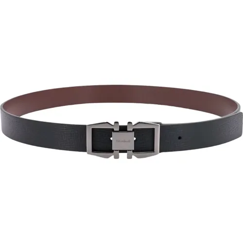 Leather Reversible Belt Aw23 , male, Sizes: 105 CM, 115 CM, 110 CM - Salvatore Ferragamo - Modalova