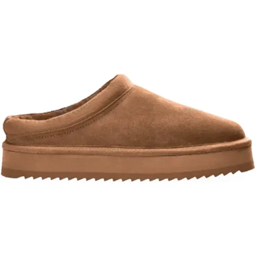 Slippers, male, , Size: 6 US Suede Cognac Slippers - Copenhagen Shoes - Modalova