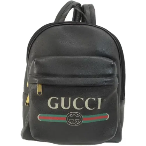 Pre-owned Backpacks, female, , Size: ONE SIZE Pre-owned Leather backpacks - Gucci Vintage - Modalova