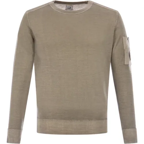 Classic Round Neck Merino Wool Jersey , male, Sizes: M, L, XL - C.P. Company - Modalova