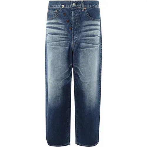 Wide Bottom Jeans with Large Pockets , male, Sizes: S, M - Junya Watanabe - Modalova