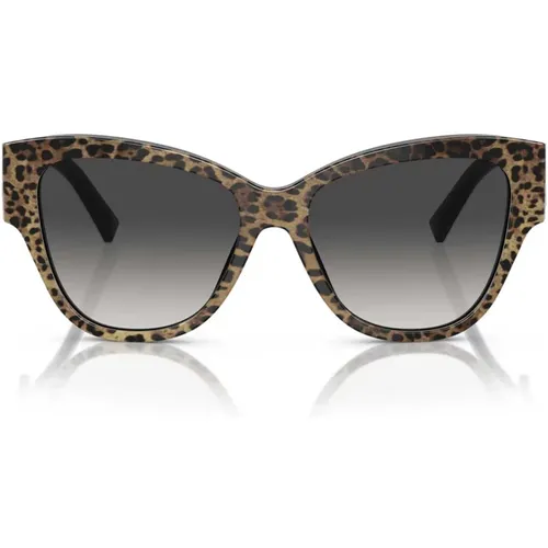 Butterfly Design Sunglasses with XL Arms and DG Crossed Logo , female, Sizes: 54 MM - Dolce & Gabbana - Modalova