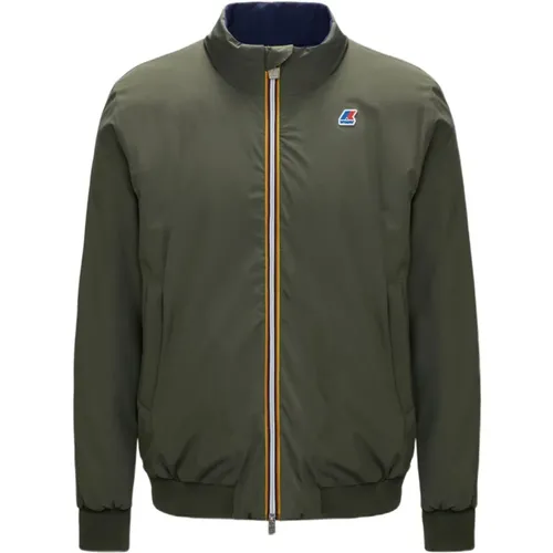 Bomber Jackets, male, , Size: 2XL Reversible Windproof Waterproof Jacket Men - K-way - Modalova