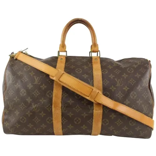 Pre-owned Weekend Bags, female, , Size: ONE SIZE Used Weekend Bag, Style: Vi0930, Made in France - Louis Vuitton Vintage - Modalova