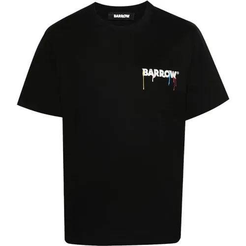 Unisex Jersey T-Shirt in Schwarz , Herren, Größe: L - Barrow - Modalova