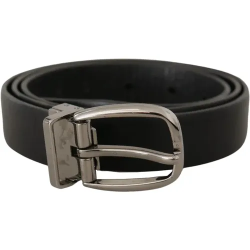 Belts, male, , Size: 90 CM Elegant Leather Designer Belt - Dolce & Gabbana - Modalova