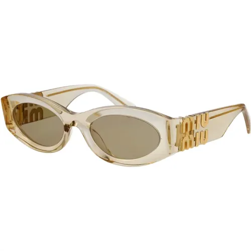 Stylische Sonnenbrille mit 0MU 11Ws Design - Miu Miu - Modalova