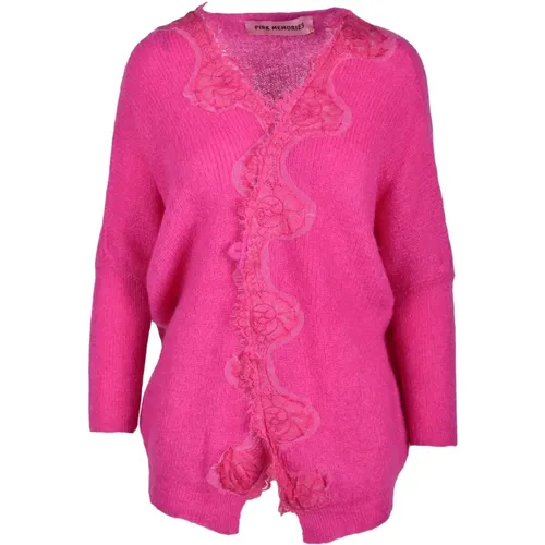 Memories, Strickjacke , Damen, Größe: S - Pink Memories - Modalova