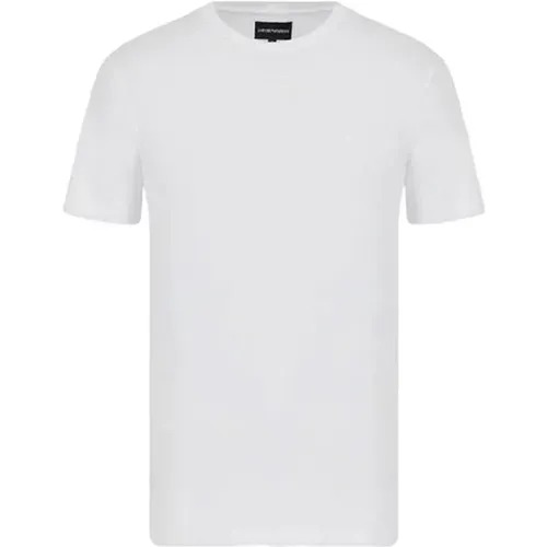 Essentielles Piman Baumwoll T-Shirt , Herren, Größe: L - Emporio Armani - Modalova