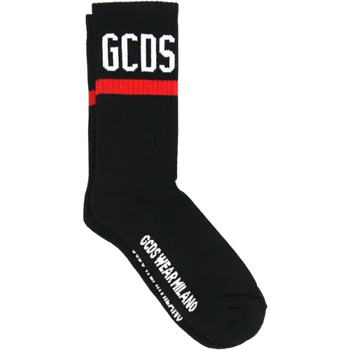 Striped Cotton Sports Socks , male, Sizes: S - Gcds - Modalova