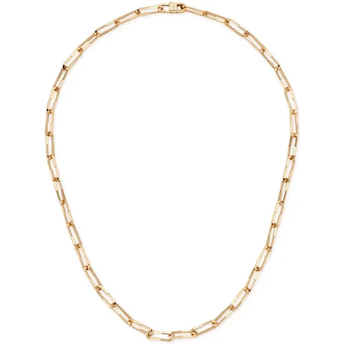 Necklaces, female, , Size: ONE SIZE Ybb745654001 - 18kt Pink Gold - Link to Love necklace in 18kt pink gold - Gucci - Modalova