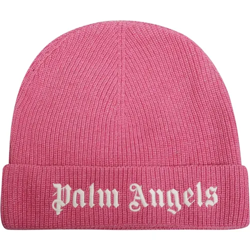 Urban Logo Beanie Mütze , Herren, Größe: M - Palm Angels - Modalova