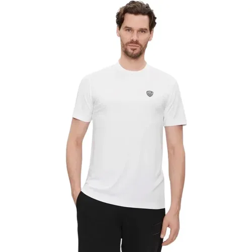 Casual Baumwoll T-Shirt , Herren, Größe: 2XL - Emporio Armani EA7 - Modalova
