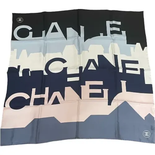 Pre-owned Scarves, female, , Size: ONE SIZE Pre-owned Silk scarves - Chanel Vintage - Modalova