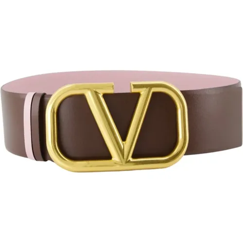 Belts, female, , Size: 95 CM Reversible VLogo Belt - Valentino Garavani - Modalova